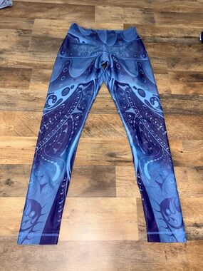 Niyama Sol Octopus Print Leggings | Blue Ocean Yoga Pants Activewear Athleisure